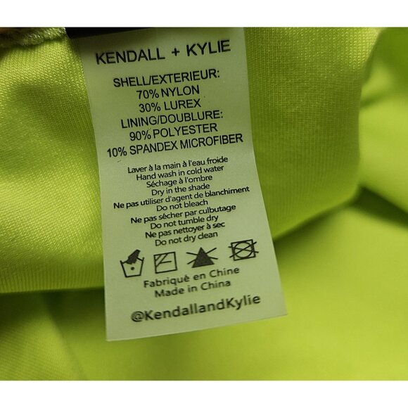 Kendall + Kyle Womens Bikini Set NWT Neon Green - Picture 8 of 8